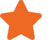 A star is shown in orange on a green background.